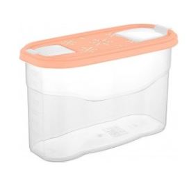 Банка для сыпучих продуктов BERGEN 2,5л персиковая карамель